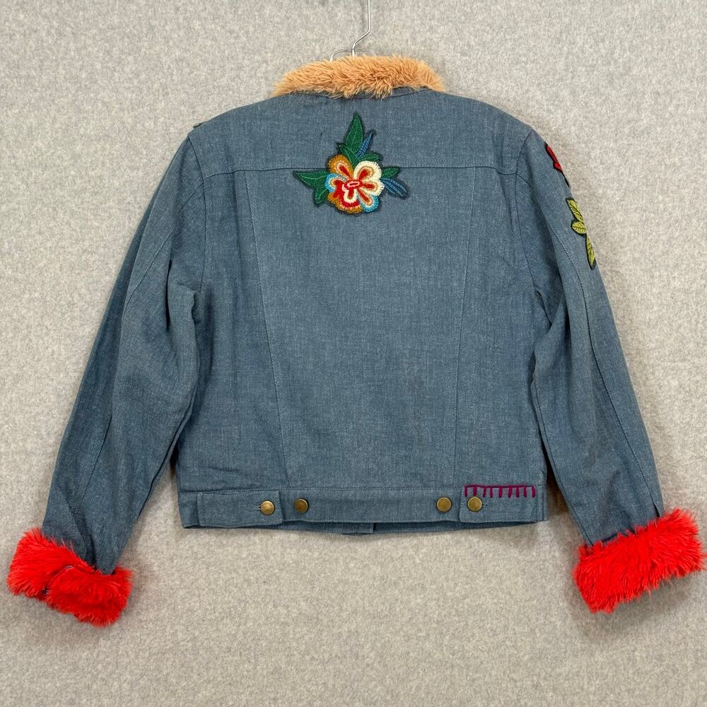 Natural Life Tara Embroidered Jacket Size S Floral Embellished Bohemian Dopamine - Picture 6 of 12